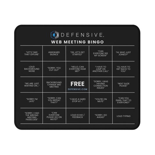Defensive Web Meeting Bingo Mouse Pad